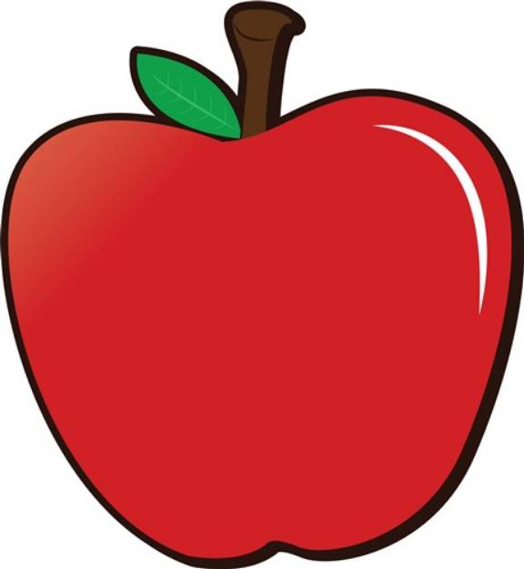 Picture of Red Apple SVG File