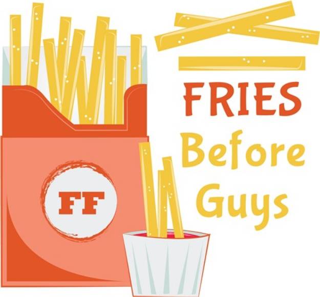 Picture of Fries Before Guys SVG File