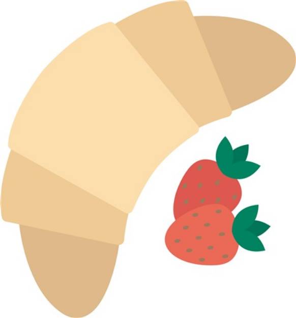 Picture of Strawberry Croissant SVG File