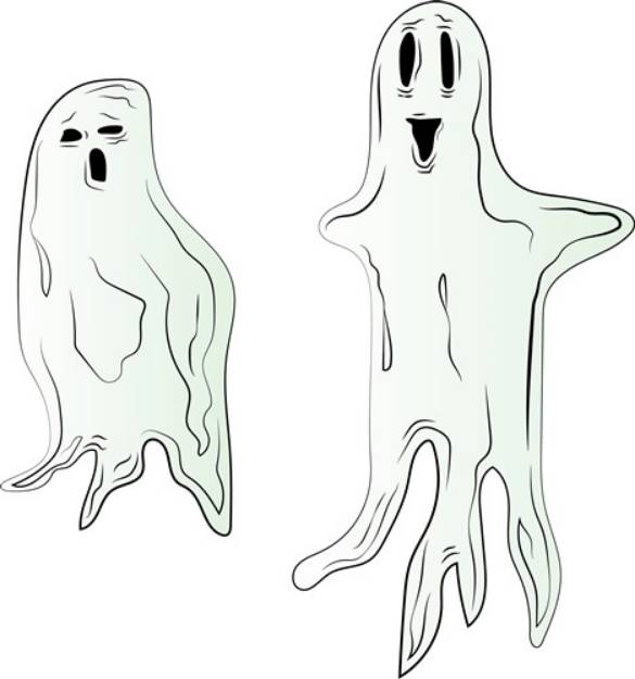 Picture of Halloween Ghosts SVG File