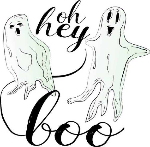 Picture of Hey Boo SVG File