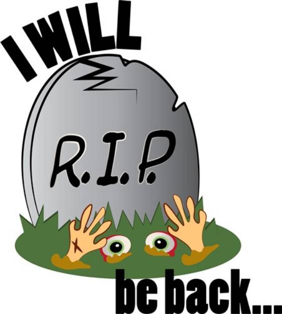 Picture of I Will Be Back SVG File