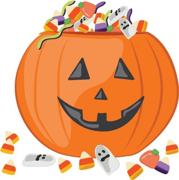 Picture of Candy Pumpkin SVG File