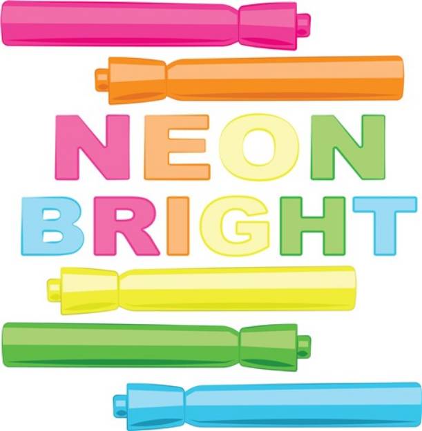 Picture of Neon Bright SVG File