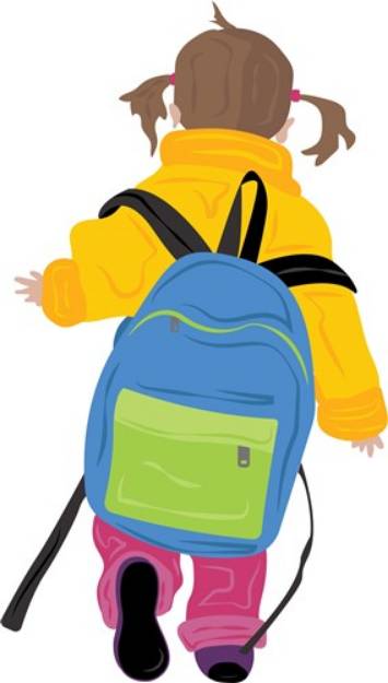 Picture of School Kid SVG File