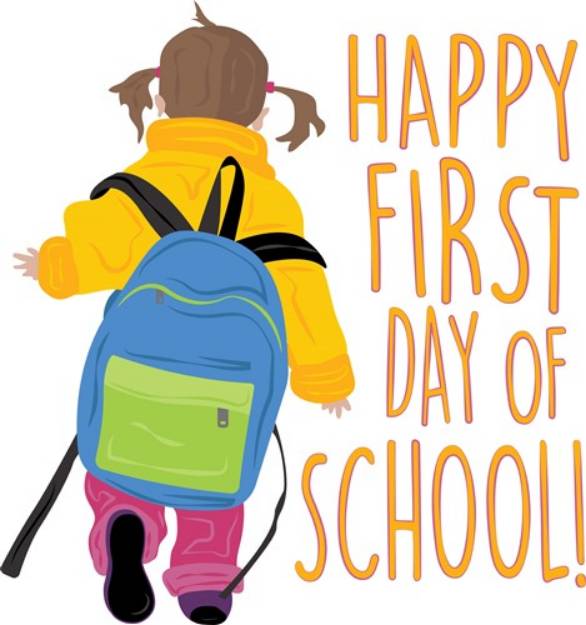 Picture of First Day School SVG File