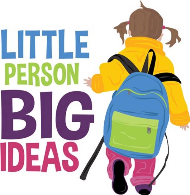 Picture of Little Person Big Ideas SVG File