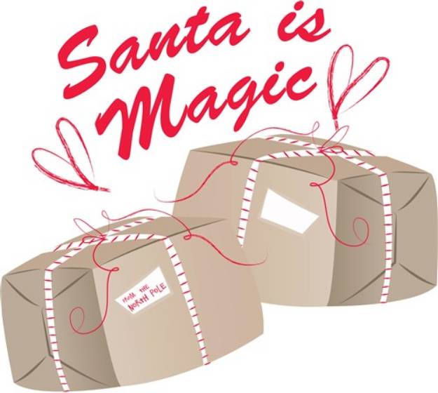 Picture of Santa Is Magic SVG File