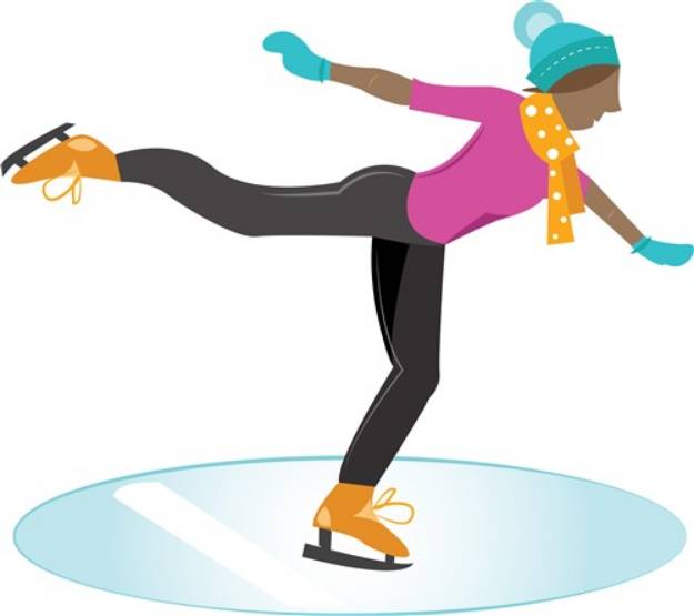 Picture of Ice Skater SVG File