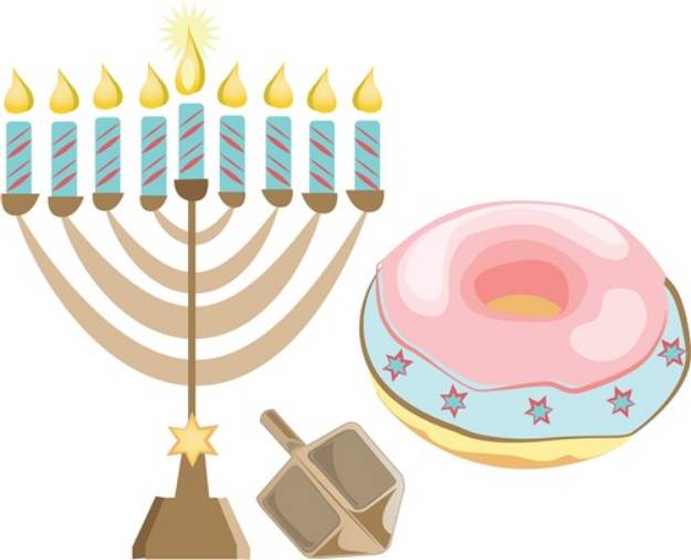 Picture of Hanukkah SVG File