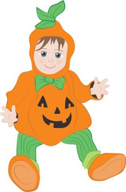 Picture of Pumpkin Costume SVG File