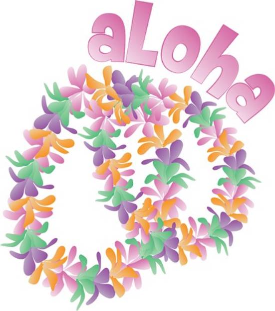 Picture of Aloha Lei SVG File