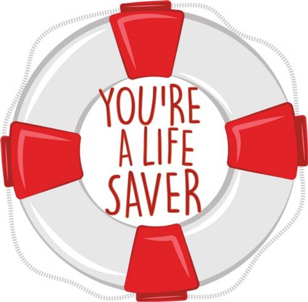 Picture of A Life Saver SVG File