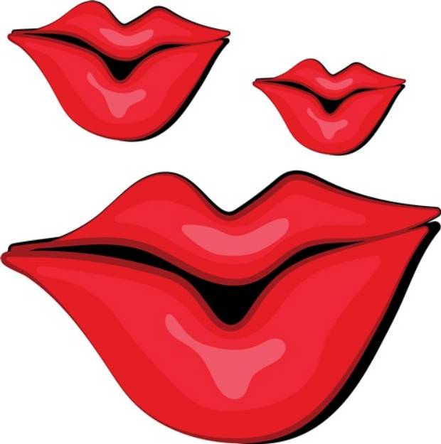 Picture of Pucker Lips SVG File
