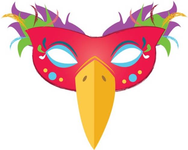 Picture of Costume Mask SVG File