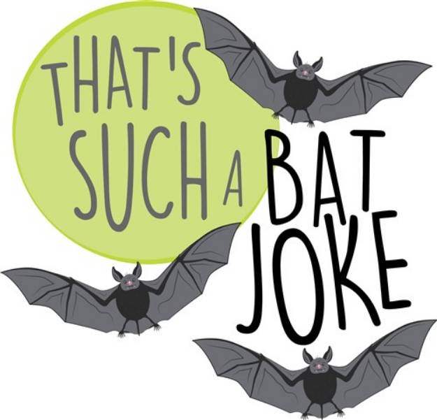 Picture of Bat Joke SVG File