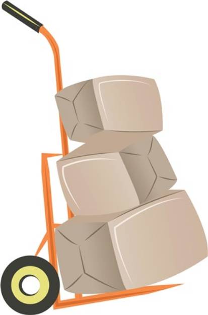 Picture of Hand Truck SVG File