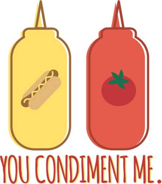 Picture of You Condiment Me SVG File