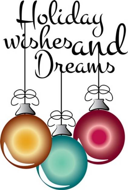 Picture of Holiday Wishes SVG File