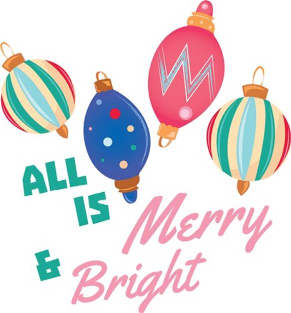 Picture of All Is Merry SVG File