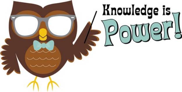 Picture of Knowledge Is Owl SVG File