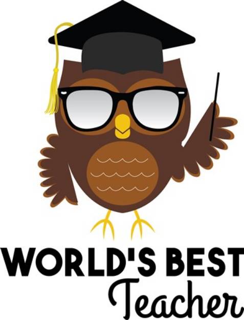 Picture of Worlds Best Teacher SVG File