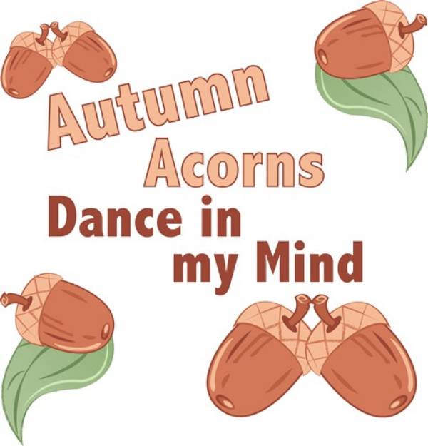 Picture of Autumn Acorns SVG File