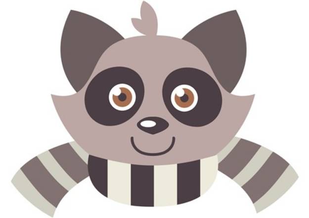 Picture of Raccoon Head SVG File