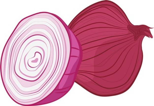 Picture of Red Onion SVG File