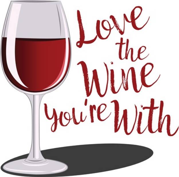 Picture of Love The Wine SVG File