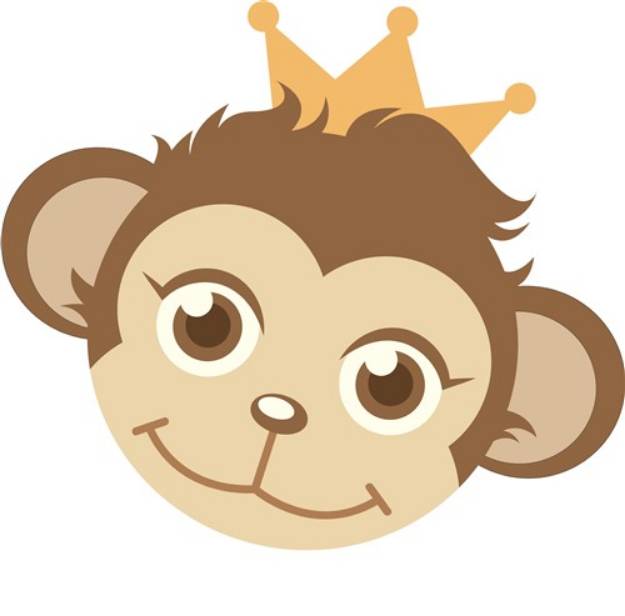 Picture of Monkey Queen SVG File