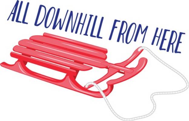 Picture of All Downhill From Here SVG File