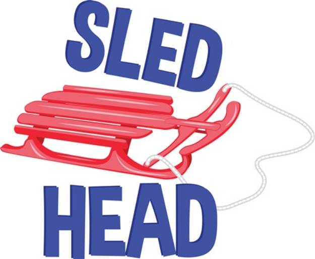 Picture of Sled Head SVG File