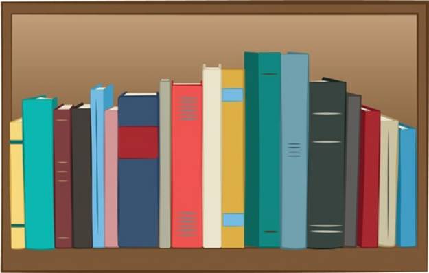 Picture of Book Shelf SVG File