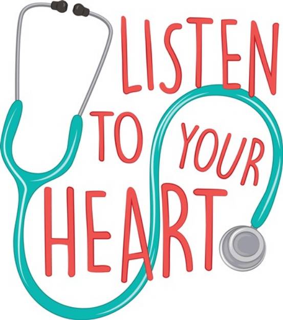 Picture of Listen To Your Heart SVG File