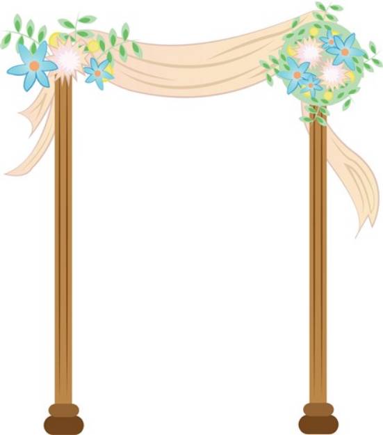 Picture of Wedding Arch SVG File