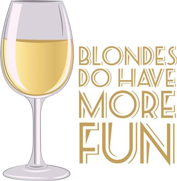 Picture of Blondes More Fun SVG File