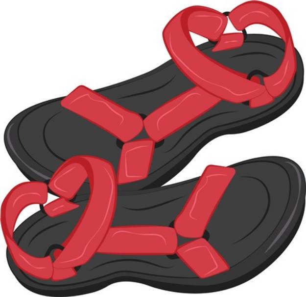 Picture of Sandals SVG File