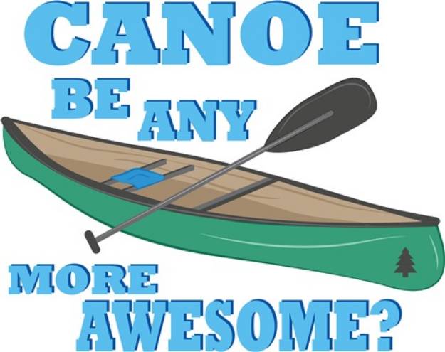 Picture of Canoe Awesome SVG File