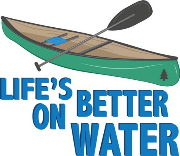Picture of Lifes Better On Water SVG File