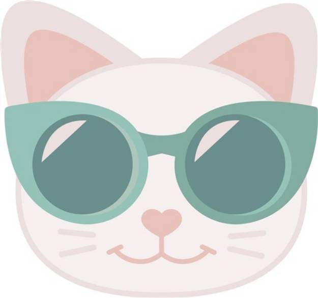 Picture of Cat In Glasses SVG File