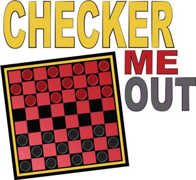 Picture of Checker Me Out SVG File