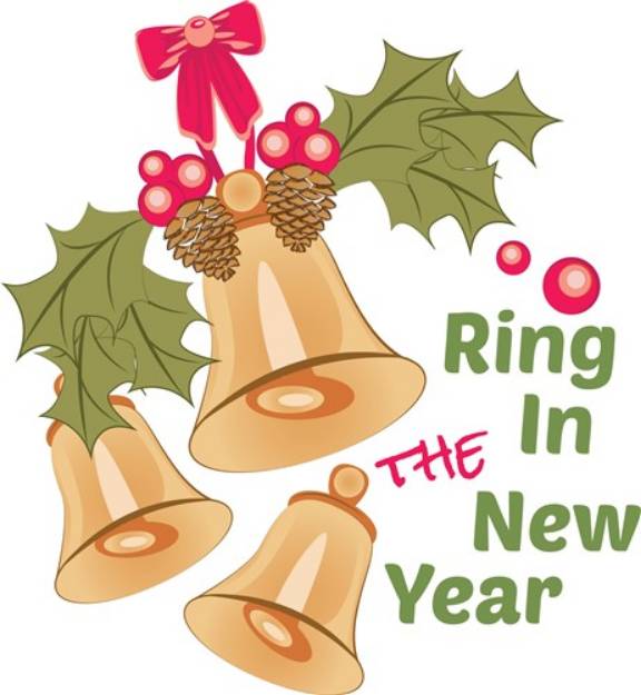 Picture of Ring In New Year SVG File