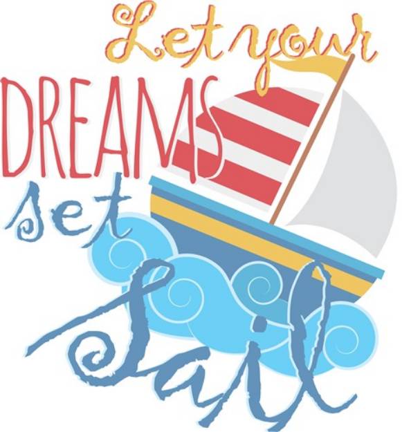 Picture of Dreams Set Sail SVG File