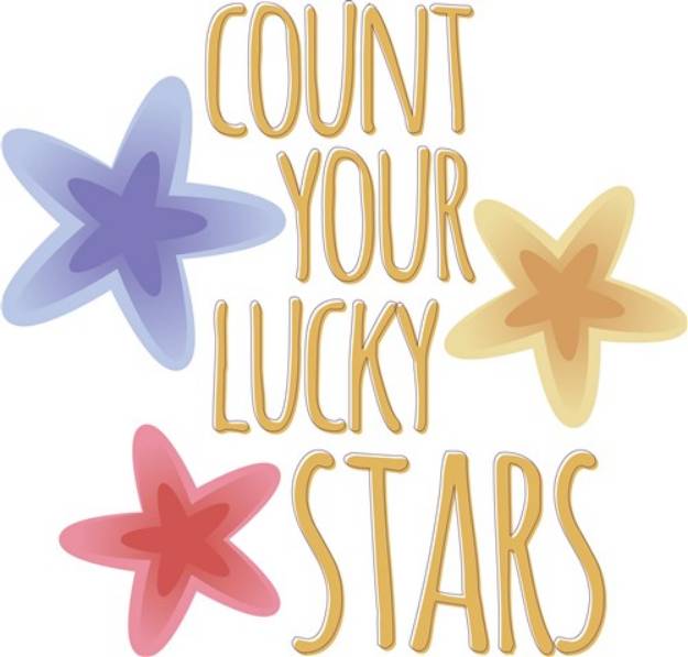Picture of Count Your Lucky Stars SVG File