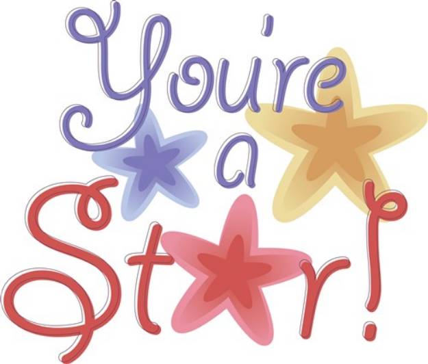 Picture of Youre A Star SVG File