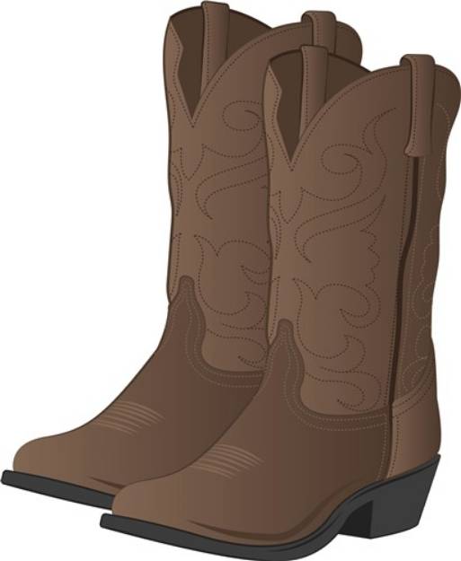 Picture of Cowboy Boots SVG File