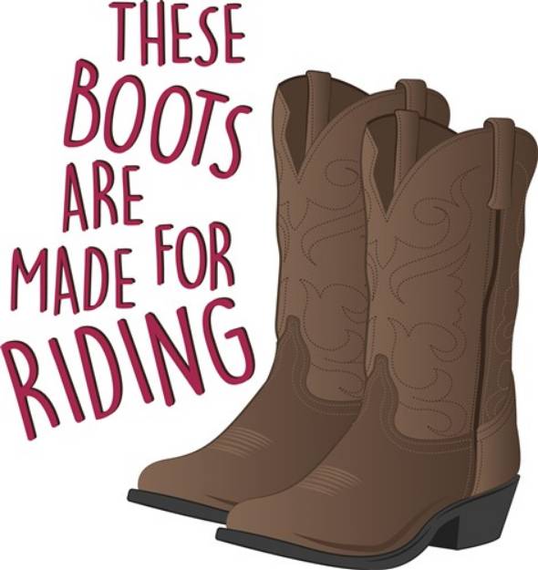 Picture of Riding Boots SVG File