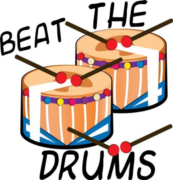 Picture of Beat The Drums SVG File