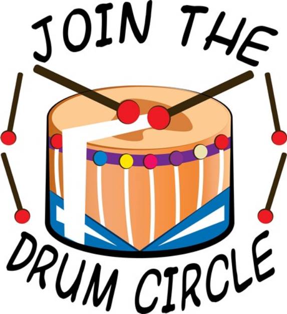 Picture of Join The Drum Circle SVG File